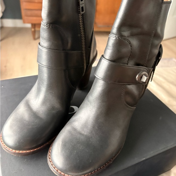 Coach Shoes - Coach Moto Bootie-Classic Black Leather